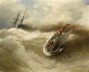Boat in trouble